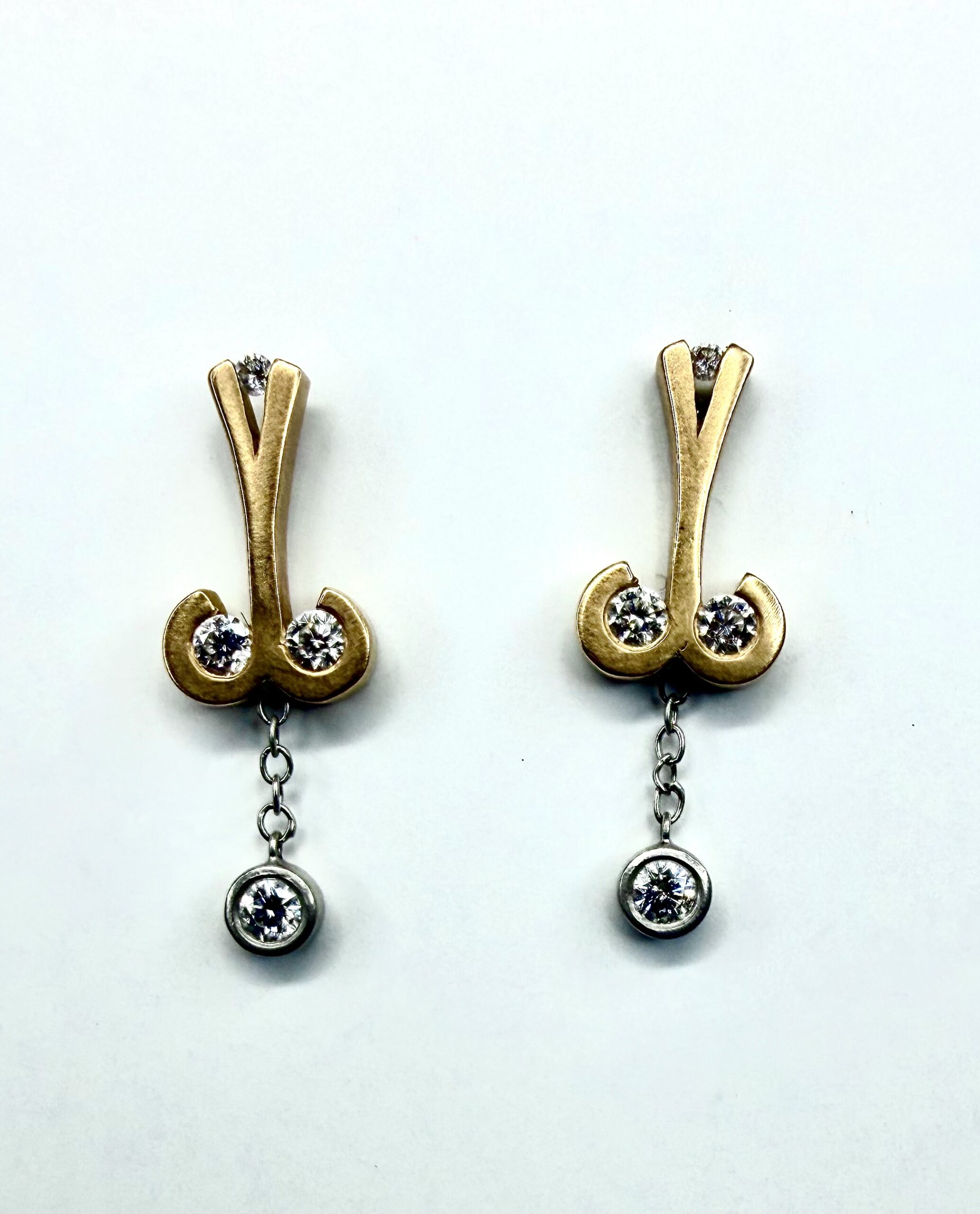 EARRING 611 - Diamonds in 18kt Rose Gold - Image 4