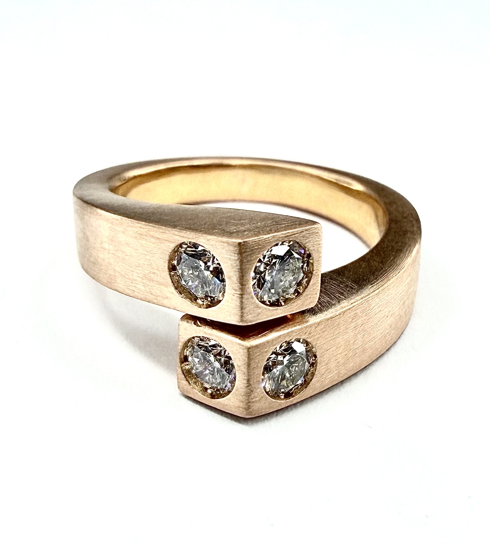 RING 0096 - Assorted 18K White, Yellow or Rose Gold - Image 2