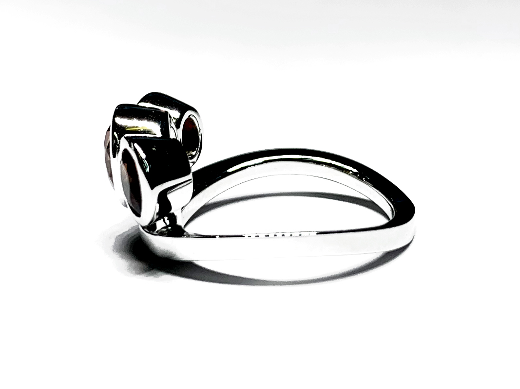 RING A-1047 - Spessartine Garnets in 18k White Gold - Michael Alexander ...