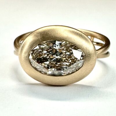 RING A-1091 - Diamond in 18k Yellow Gold