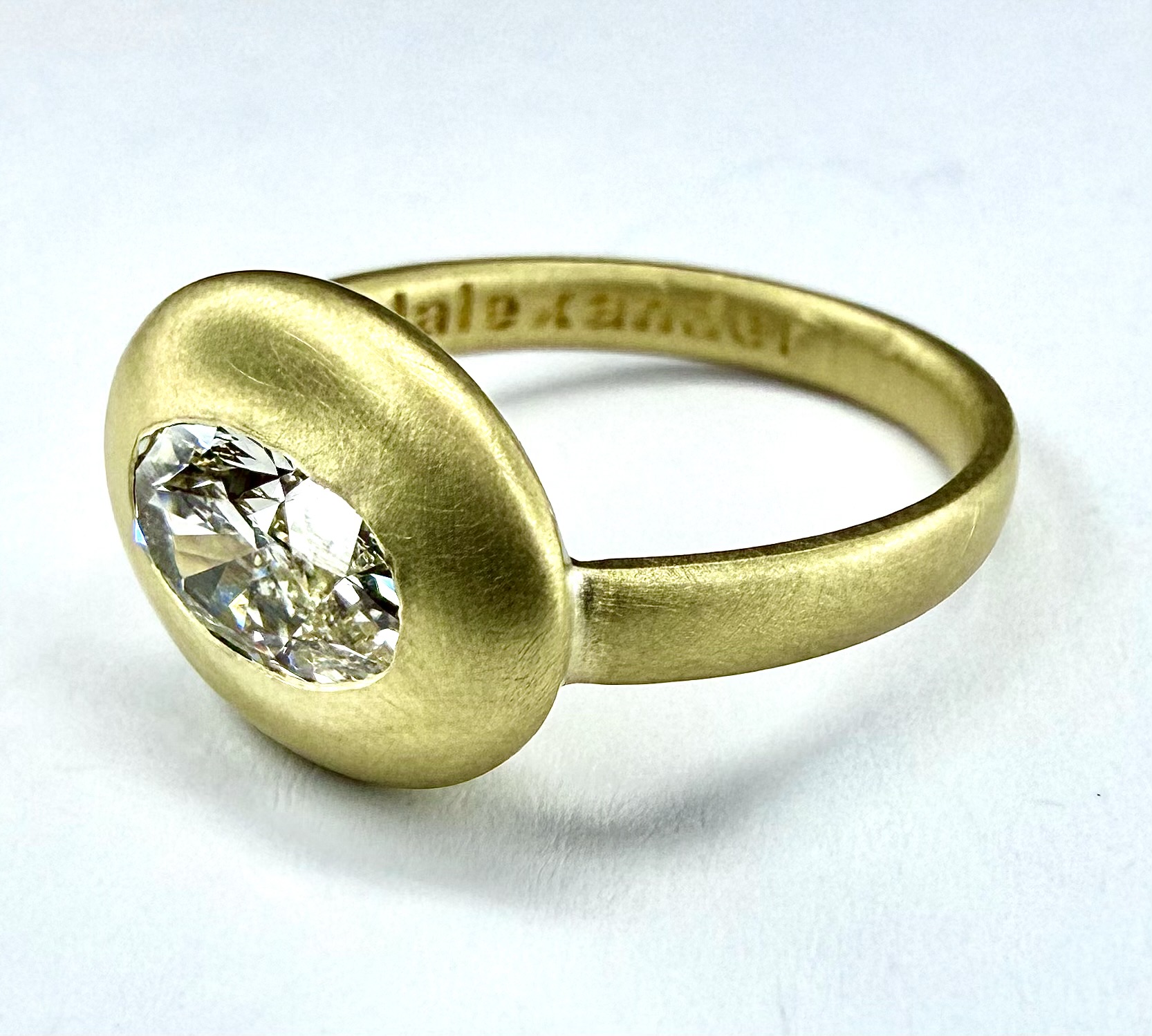 RING A-1091 - Diamonds in 18k Yellow Gold - Image 2