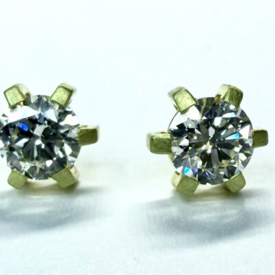 EARRING 415 - Diamonds in 18k Yellow Gold