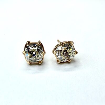 EARRING A-1043 - Diamonds in 18k Rose Gold