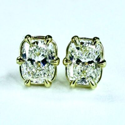EARRING A-1043 - Diamonds in 18k Yellow Gold