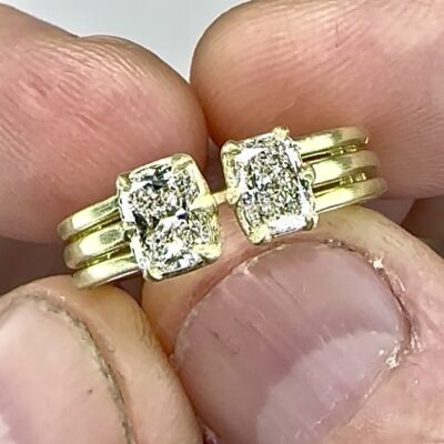 RING A-1123 - Diamonds in 18K Yellow Gold