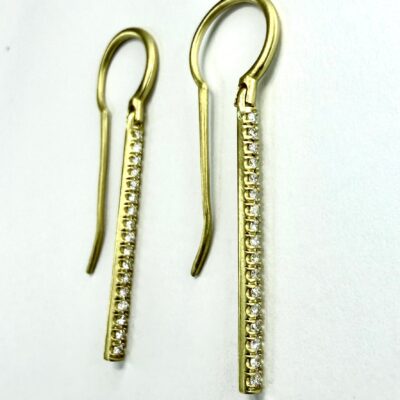 EARRING A-1069 - Diamonds in 18K Yellow Gold