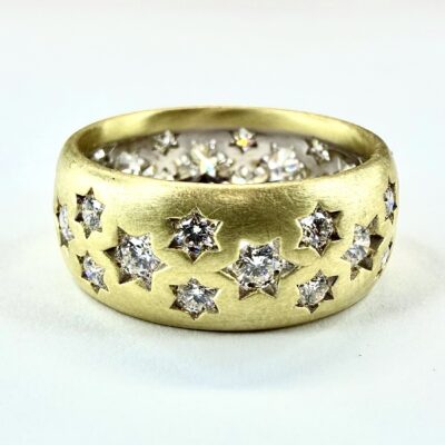 RING A-1143 - Diamonds in 18K Yellow Gold