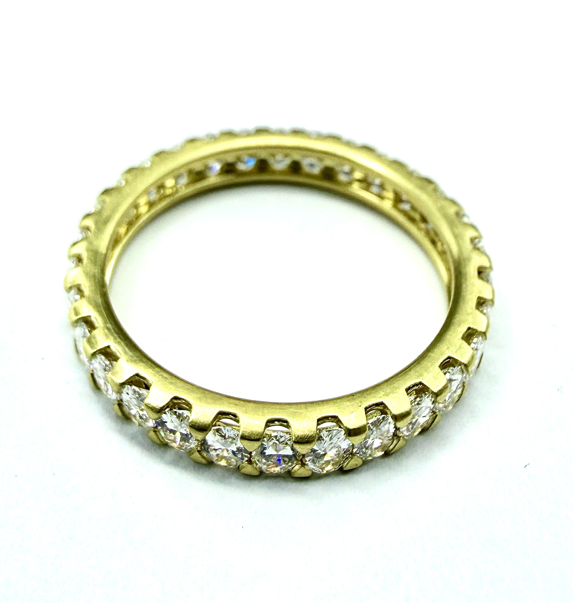 RING A-1072 - Oval Diamonds in 18k Yellow Gold - Image 2